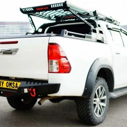 Toyota Hilux Dakar Çelik Arka Tampon Ledli (Sensörsüz) 2015 ve Sonrası